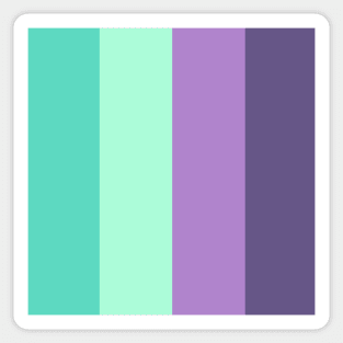 Turquoise-Purple Gradient Sticker